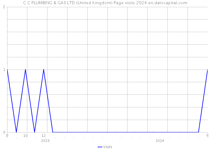 C C PLUMBING & GAS LTD (United Kingdom) Page visits 2024 