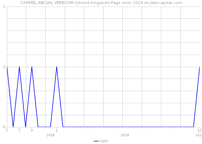 CARMEL ABIGAIL VERBOOM (United Kingdom) Page visits 2024 