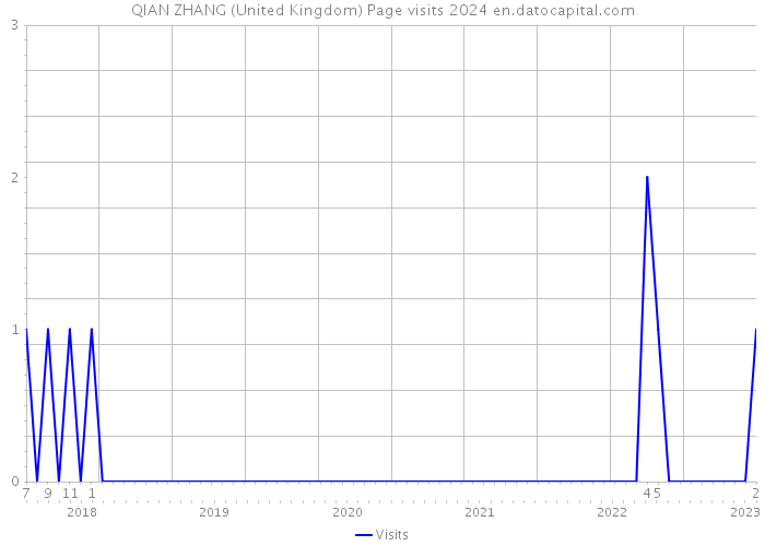 QIAN ZHANG (United Kingdom) Page visits 2024 