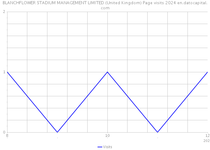 BLANCHFLOWER STADIUM MANAGEMENT LIMITED (United Kingdom) Page visits 2024 