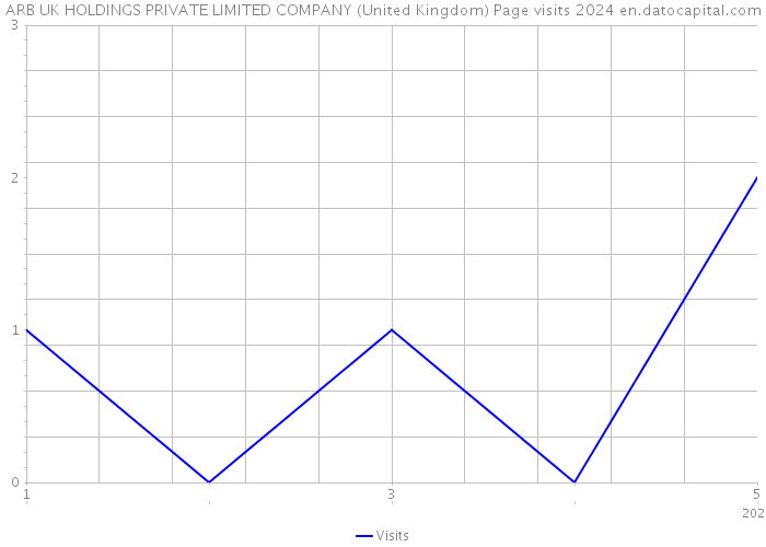 ARB UK HOLDINGS PRIVATE LIMITED COMPANY (United Kingdom) Page visits 2024 