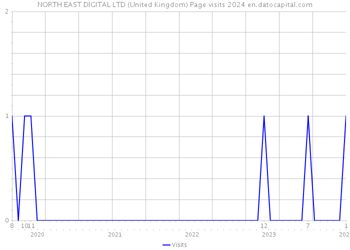 NORTH EAST DIGITAL LTD (United Kingdom) Page visits 2024 