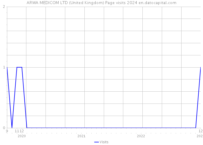 ARWA MEDICOM LTD (United Kingdom) Page visits 2024 