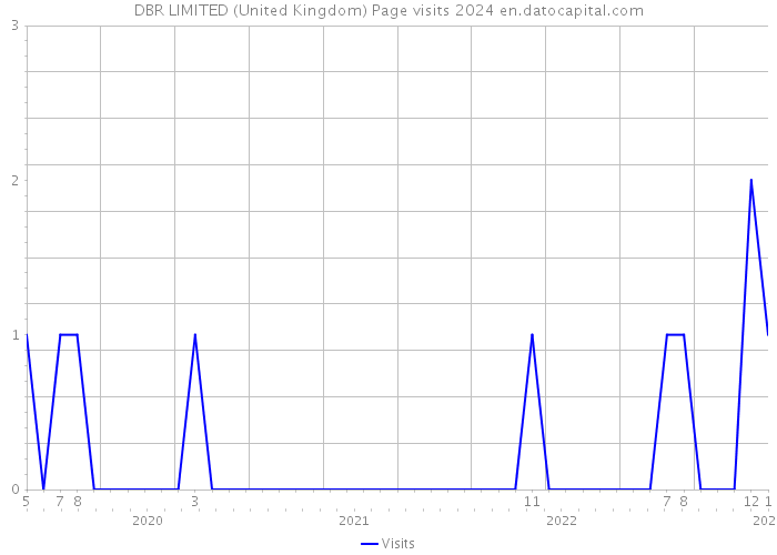 DBR LIMITED (United Kingdom) Page visits 2024 