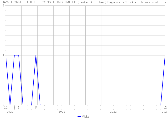 HAWTHORNES UTILITIES CONSULTING LIMITED (United Kingdom) Page visits 2024 