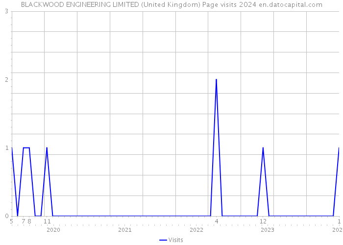 BLACKWOOD ENGINEERING LIMITED (United Kingdom) Page visits 2024 