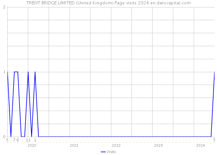 TRENT BRIDGE LIMITED (United Kingdom) Page visits 2024 