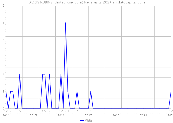 DIDZIS RUBINS (United Kingdom) Page visits 2024 
