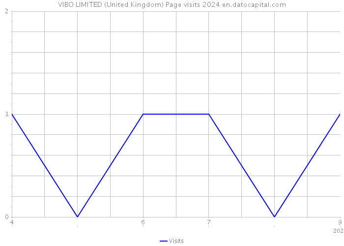 VIBO LIMITED (United Kingdom) Page visits 2024 