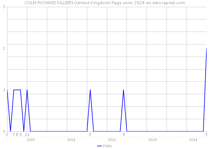 COLM RICHARD KILLEEN (United Kingdom) Page visits 2024 