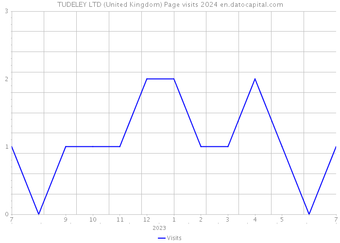 TUDELEY LTD (United Kingdom) Page visits 2024 