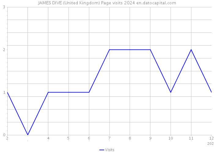 JAMES DIVE (United Kingdom) Page visits 2024 