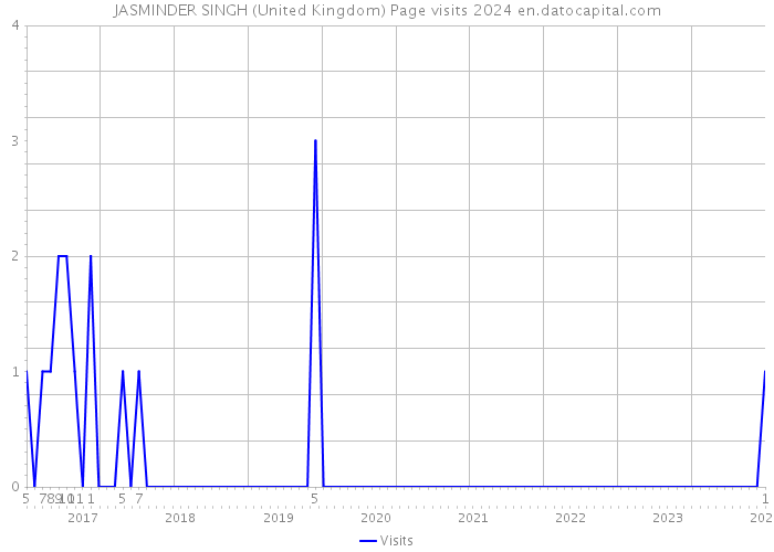 JASMINDER SINGH (United Kingdom) Page visits 2024 