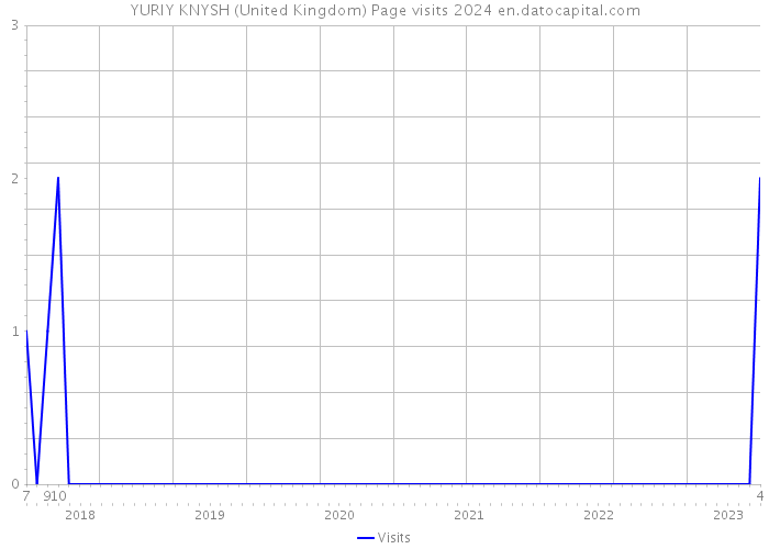 YURIY KNYSH (United Kingdom) Page visits 2024 