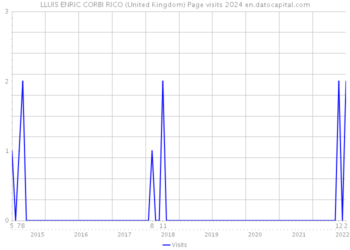 LLUIS ENRIC CORBI RICO (United Kingdom) Page visits 2024 