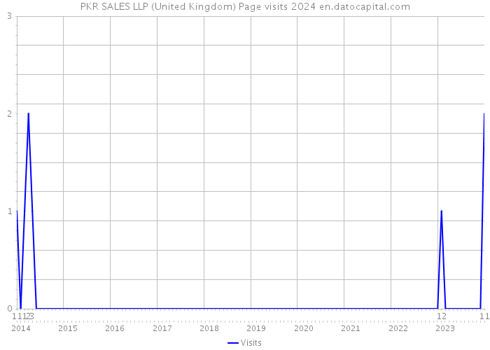 PKR SALES LLP (United Kingdom) Page visits 2024 