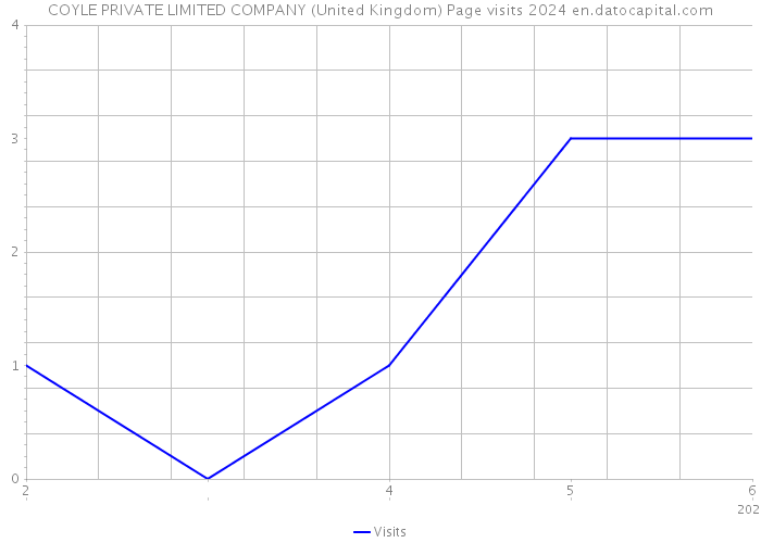 COYLE PRIVATE LIMITED COMPANY (United Kingdom) Page visits 2024 