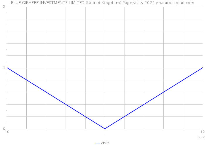 BLUE GIRAFFE INVESTMENTS LIMITED (United Kingdom) Page visits 2024 