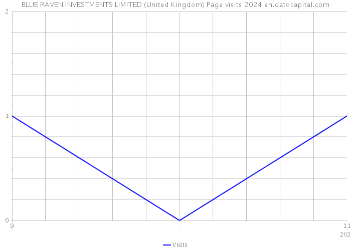 BLUE RAVEN INVESTMENTS LIMITED (United Kingdom) Page visits 2024 