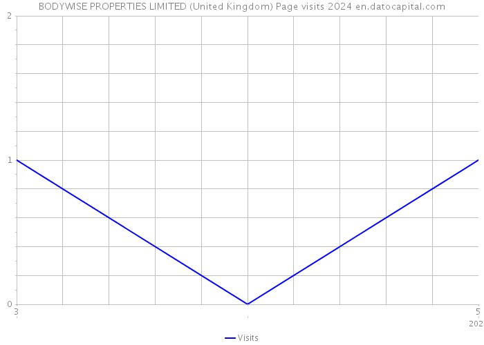 BODYWISE PROPERTIES LIMITED (United Kingdom) Page visits 2024 