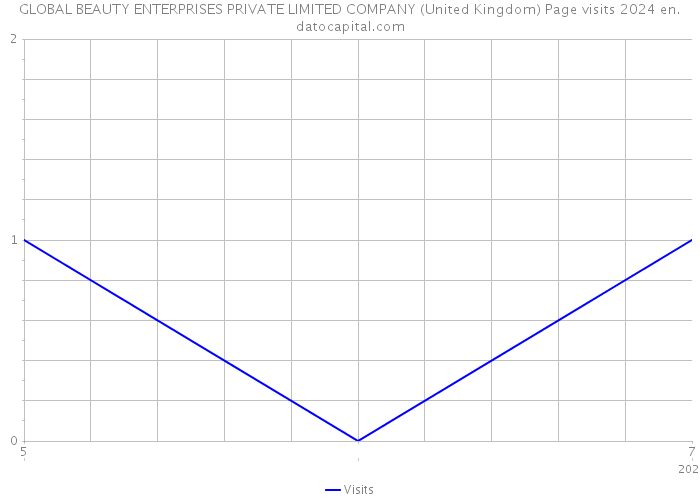 GLOBAL BEAUTY ENTERPRISES PRIVATE LIMITED COMPANY (United Kingdom) Page visits 2024 