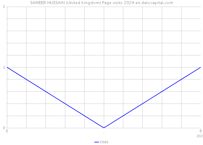 SAMEER HUSSAIN (United Kingdom) Page visits 2024 