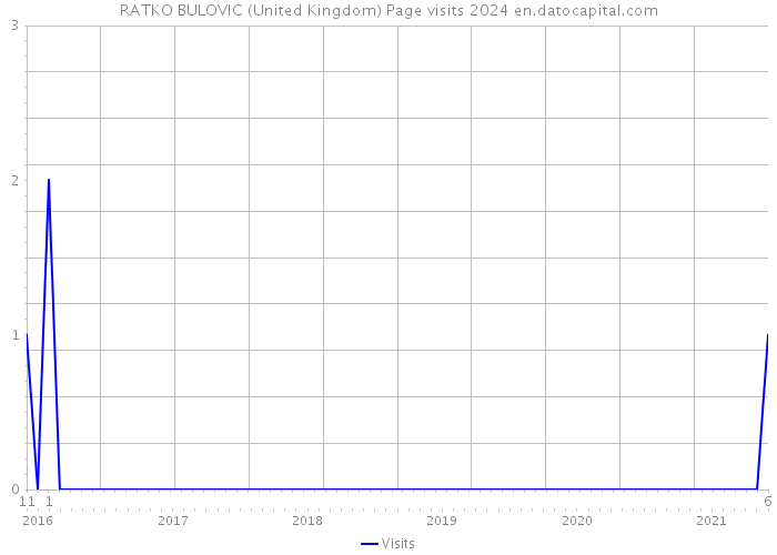 RATKO BULOVIC (United Kingdom) Page visits 2024 