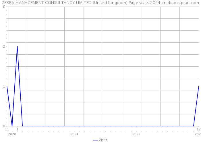 ZEBRA MANAGEMENT CONSULTANCY LIMITED (United Kingdom) Page visits 2024 