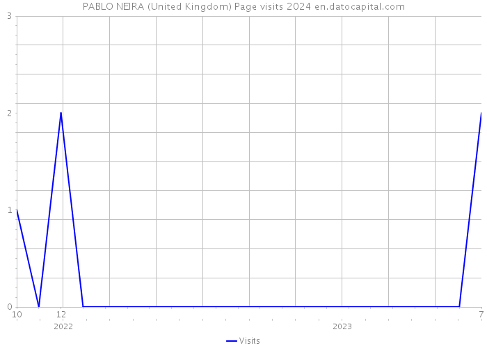 PABLO NEIRA (United Kingdom) Page visits 2024 