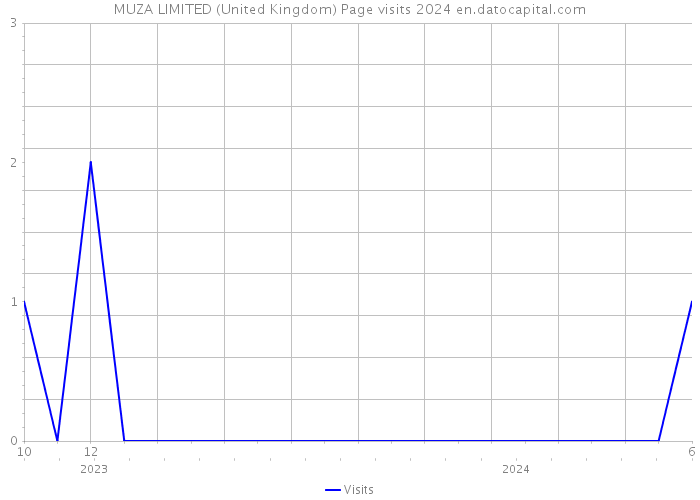 MUZA LIMITED (United Kingdom) Page visits 2024 