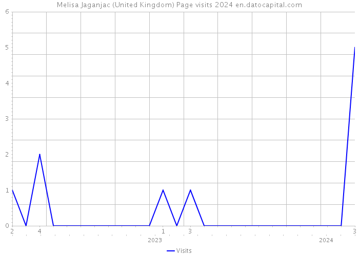 Melisa Jaganjac (United Kingdom) Page visits 2024 