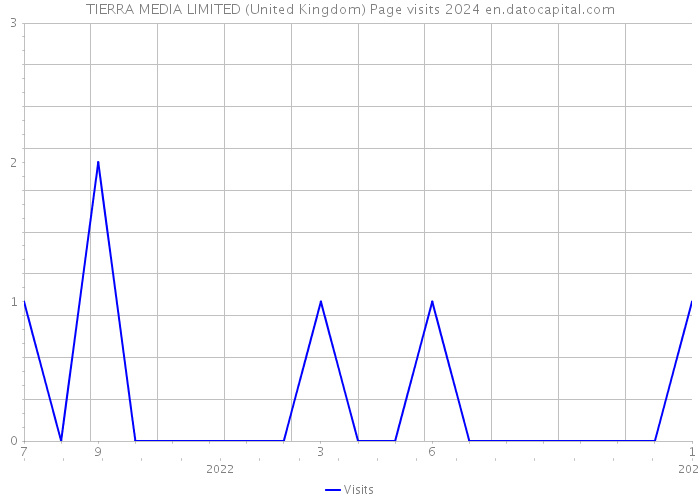 TIERRA MEDIA LIMITED (United Kingdom) Page visits 2024 