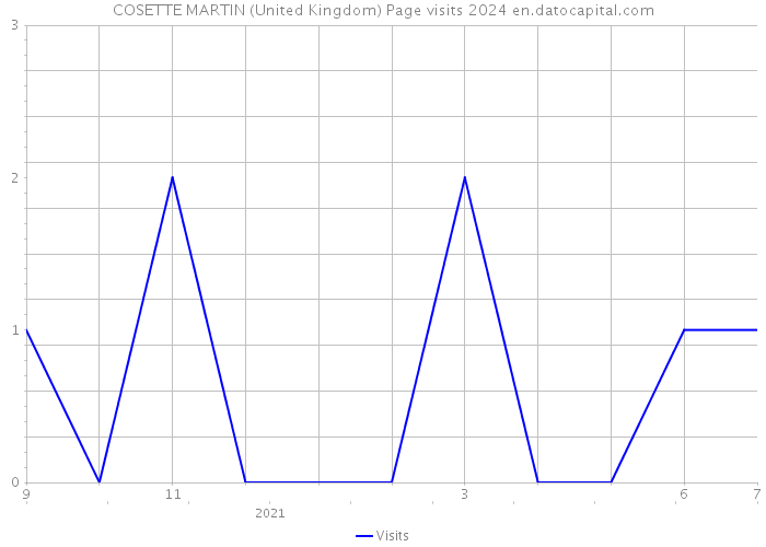 COSETTE MARTIN (United Kingdom) Page visits 2024 