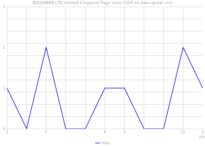 BOLDMERE LTD (United Kingdom) Page visits 2024 