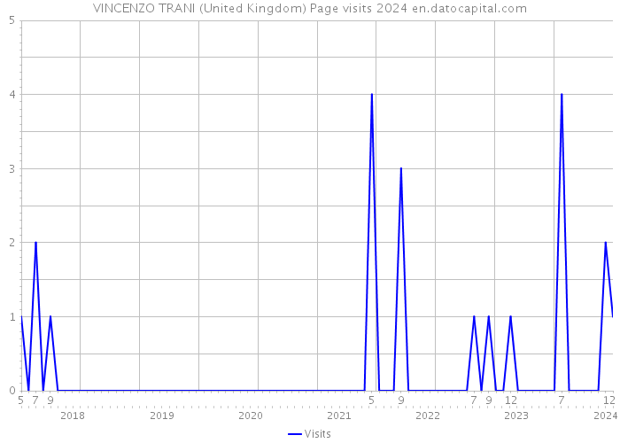 VINCENZO TRANI (United Kingdom) Page visits 2024 