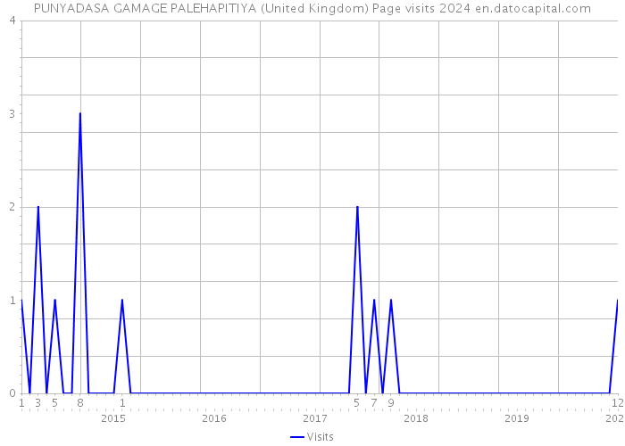 PUNYADASA GAMAGE PALEHAPITIYA (United Kingdom) Page visits 2024 