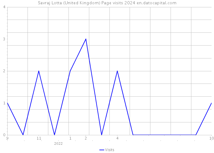 Savraj Lotta (United Kingdom) Page visits 2024 