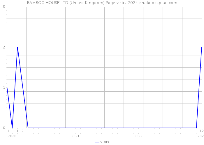 BAMBOO HOUSE LTD (United Kingdom) Page visits 2024 