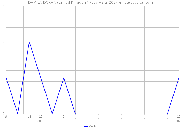 DAMIEN DORAN (United Kingdom) Page visits 2024 