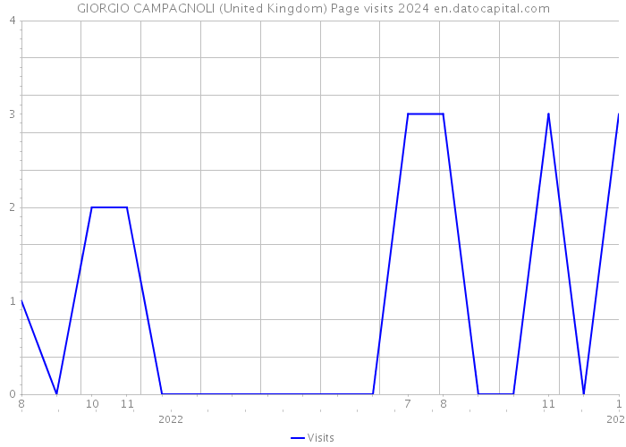 GIORGIO CAMPAGNOLI (United Kingdom) Page visits 2024 