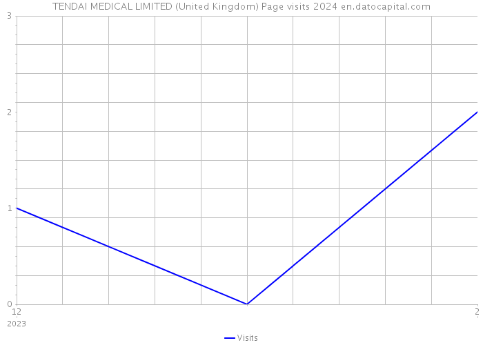 TENDAI MEDICAL LIMITED (United Kingdom) Page visits 2024 