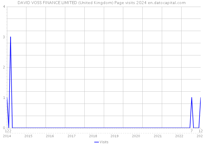 DAVID VOSS FINANCE LIMITED (United Kingdom) Page visits 2024 
