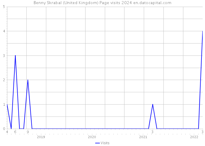 Benny Skrabal (United Kingdom) Page visits 2024 