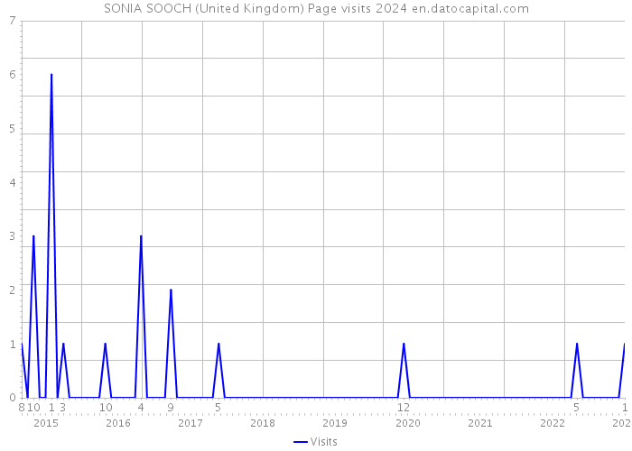 SONIA SOOCH (United Kingdom) Page visits 2024 