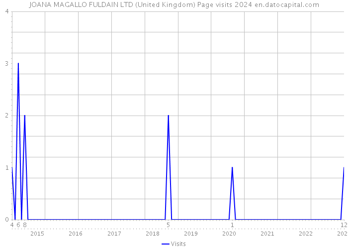 JOANA MAGALLO FULDAIN LTD (United Kingdom) Page visits 2024 