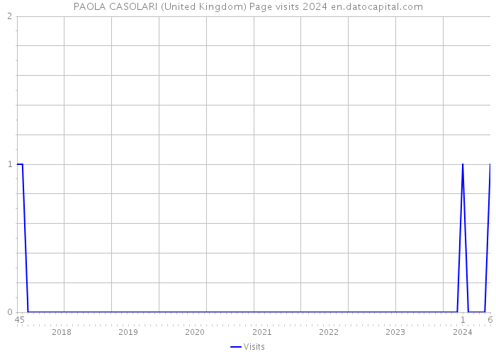 PAOLA CASOLARI (United Kingdom) Page visits 2024 