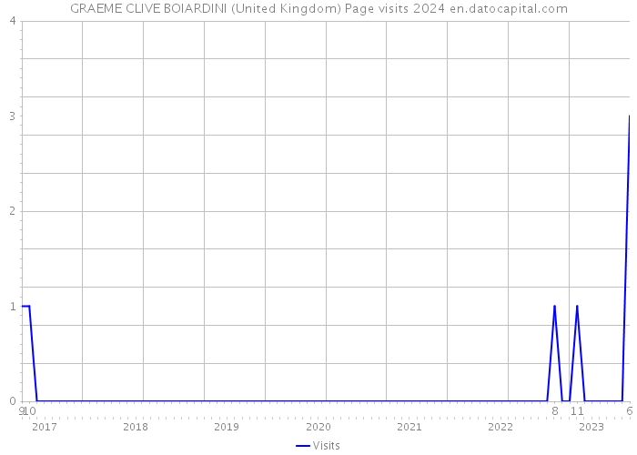 GRAEME CLIVE BOIARDINI (United Kingdom) Page visits 2024 