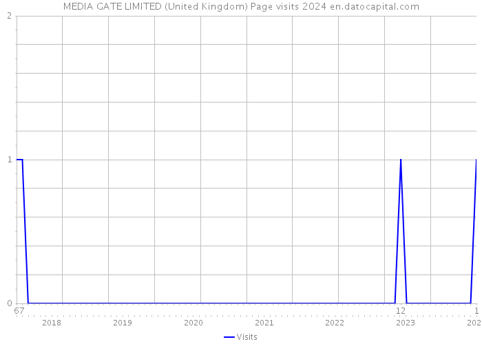 MEDIA GATE LIMITED (United Kingdom) Page visits 2024 