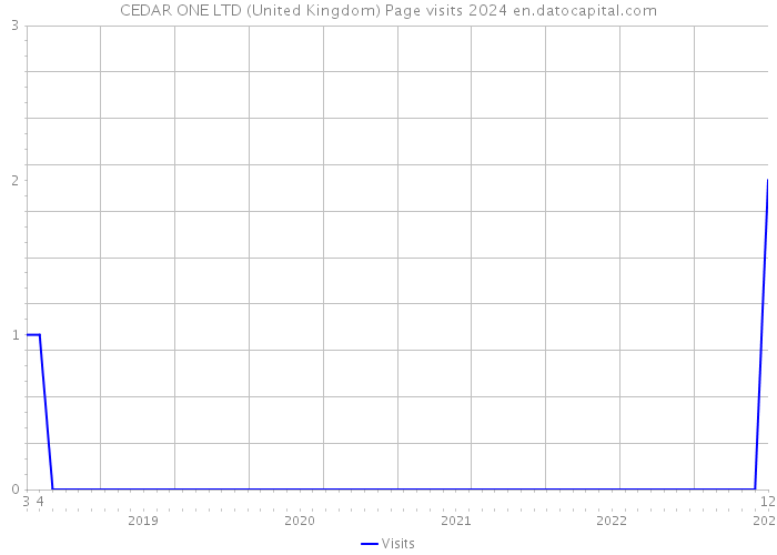 CEDAR ONE LTD (United Kingdom) Page visits 2024 