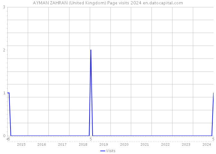 AYMAN ZAHRAN (United Kingdom) Page visits 2024 